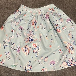 Light blue floral Grace Karin Skirt
